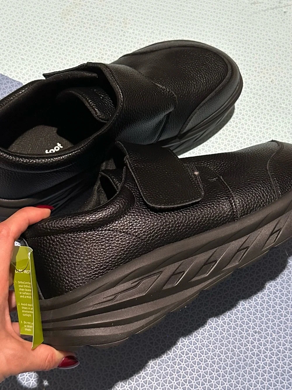 Orthopedic Comfort Men's Black Shoes sz 11